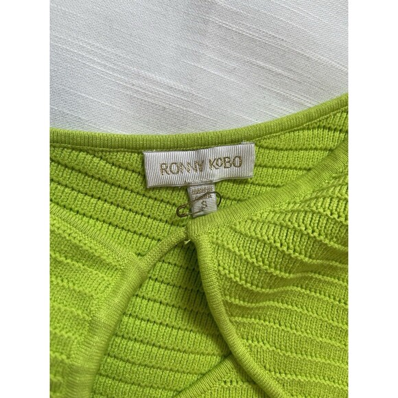 Ronny Kobo Flay Cut-Out Crochet Knit Top Sz Sm New W\O Tag - Picture 10 of 11